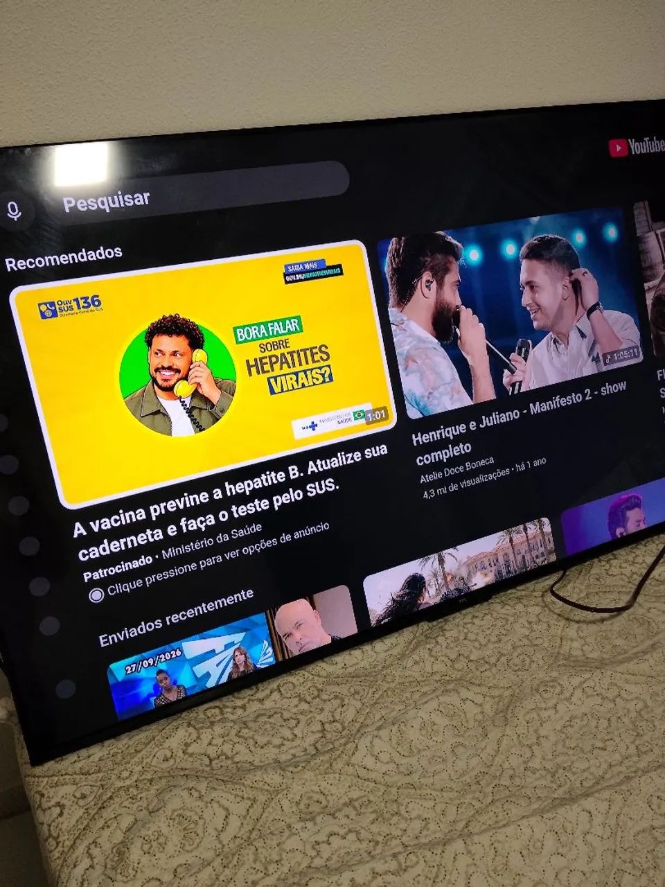 Tv tcl 55 polegadas 4k modelo novo garantia 