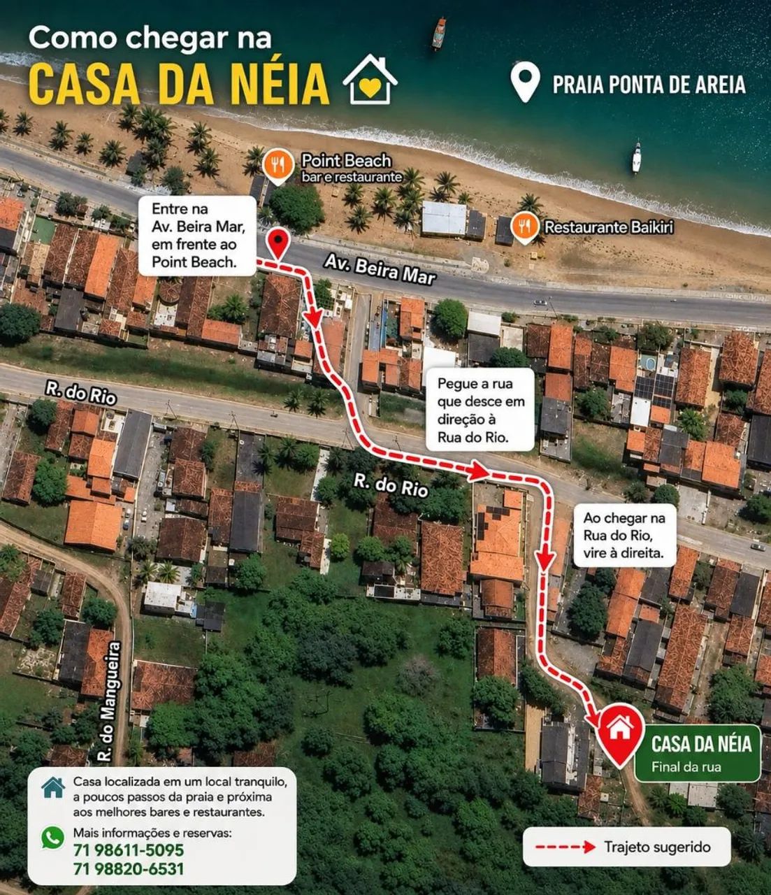 Casa Temporada, Ilha Itaparica Ponta de Areia a dois minutos da Praia andando você merece. - Foto 16