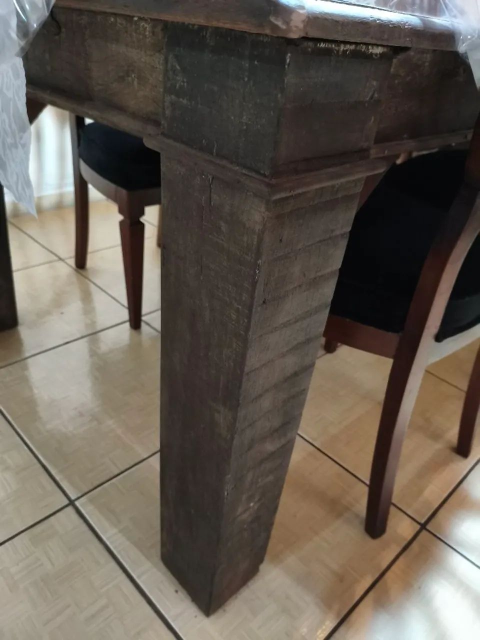 Mesa em madeira nobre rústica  - Foto 2