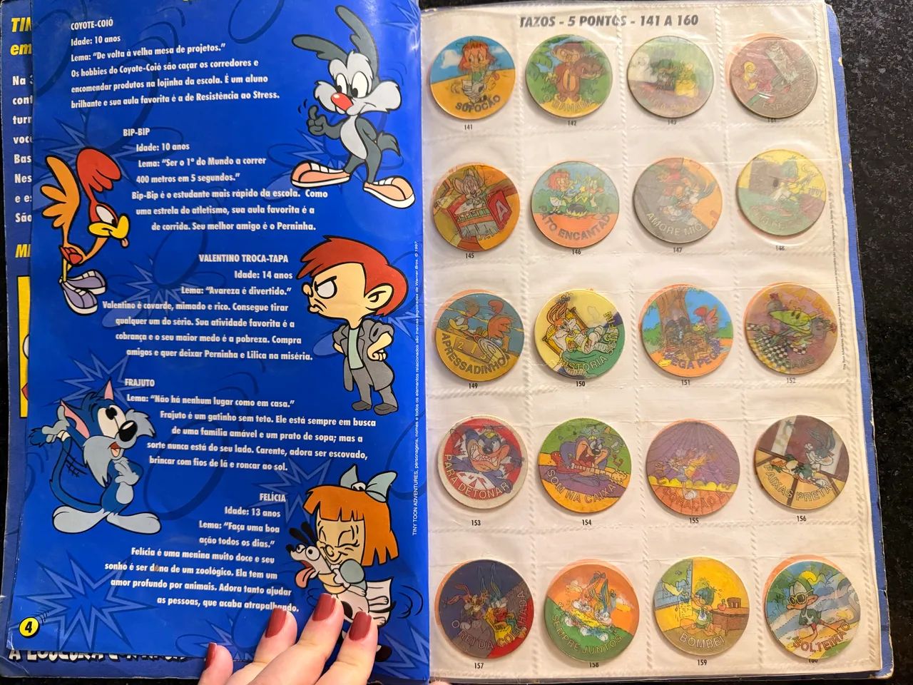 アメフト　激レア❗️タッチダウン1987年10冊セット Álbum de Tazos Tiny Toon Quase completo Elma Chips - Peças e