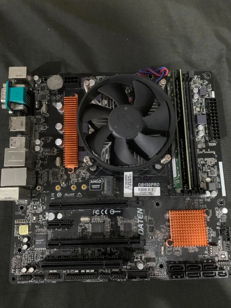 Kit Placa Mãe Daten DB150PRO + i3-6100 + 12GB DDR4 + Cooler (Com Espelho)
