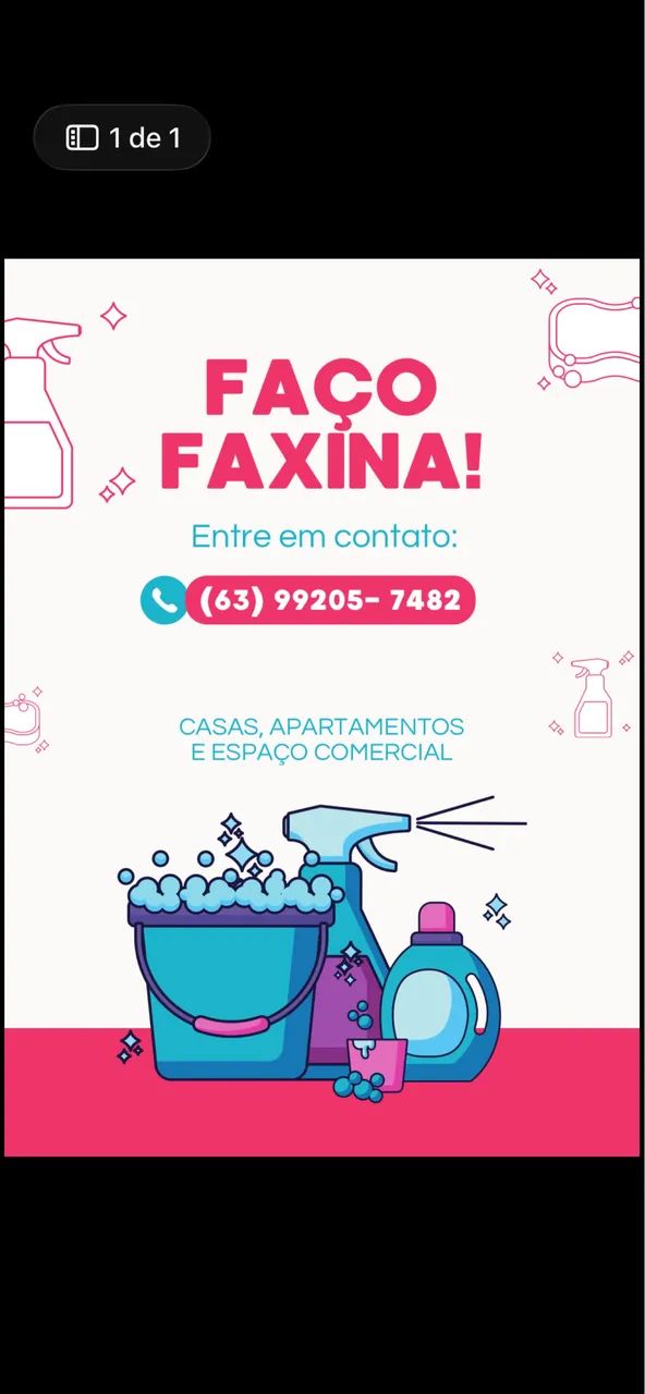 Faço faxina venha fazer seu orçamento 