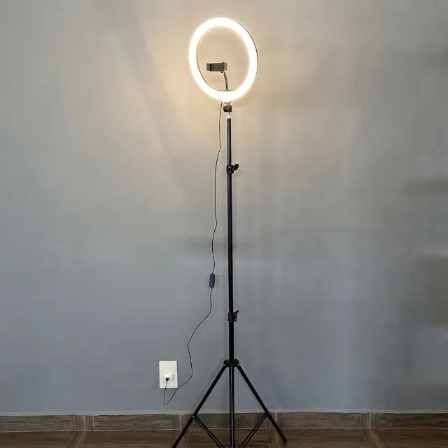 RING LIGTH 10 POLEGADAS TRIPE DE 2 METROS - FAÇO ENTREGA