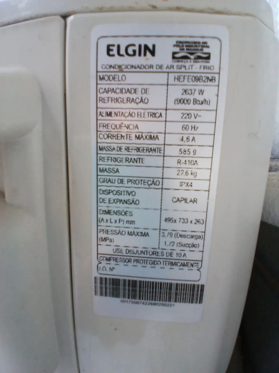 Ar condicionado Elgin 9000 btus - Foto 5