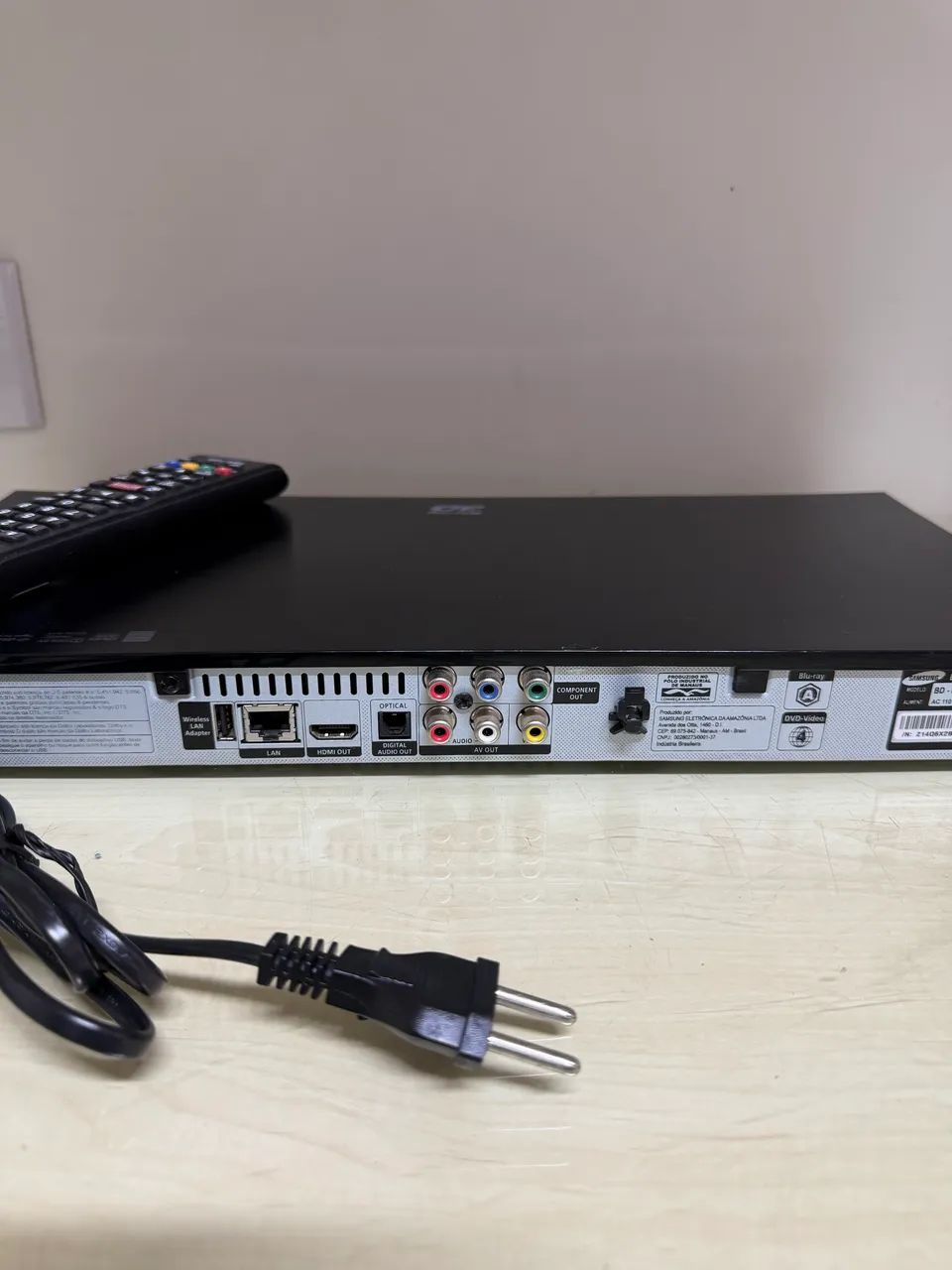 Blu-ray Player Samsung BD-D5500 3D com Controle - Funcionando Perfeitamente - Foto 3