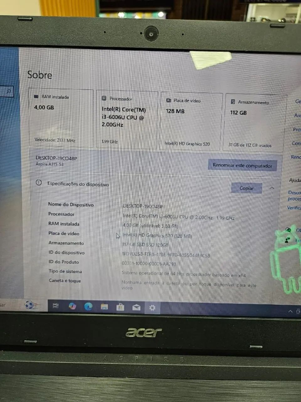 (Garantia)Notebook Acer i3 - Foto 4