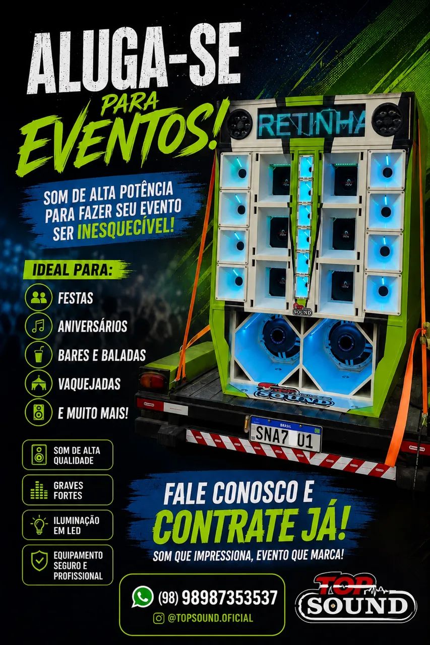 Aluga-se som para eventos