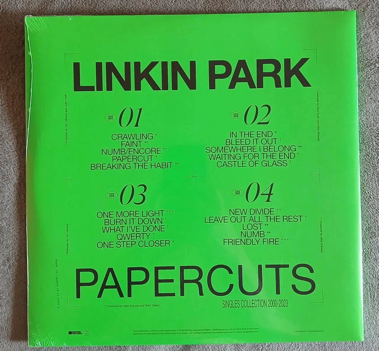 Lp vinil duplo Linkin Park - Singles - Frete grátis  - Foto 2