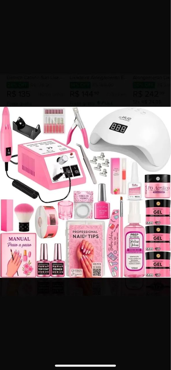 Vendo kit unha de gel