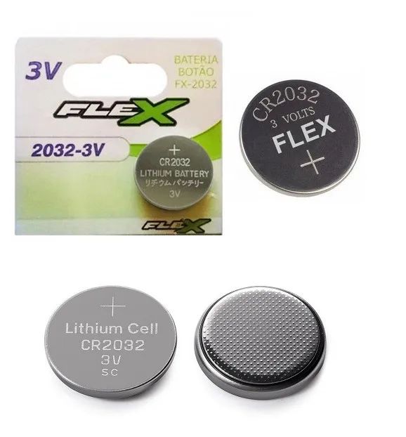 Bateria Lithium 3v Cr2032  Flex