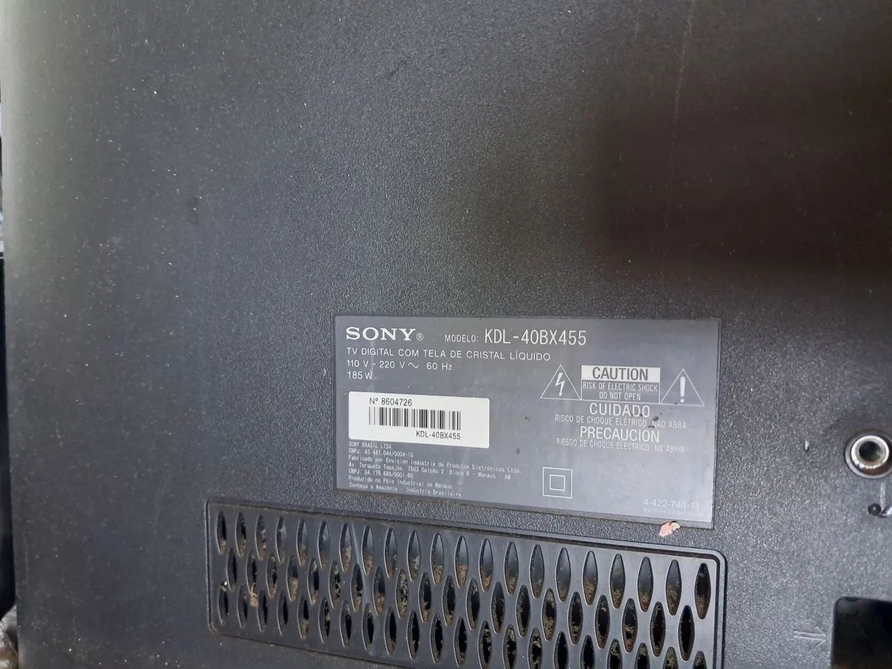 Vendo televisao sony