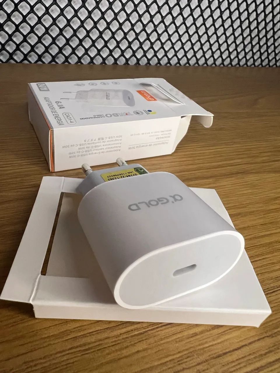 Fonte IPhone  Carregador Turbo 30W USB-C Tipo C Rápido e Eficiente Homologada