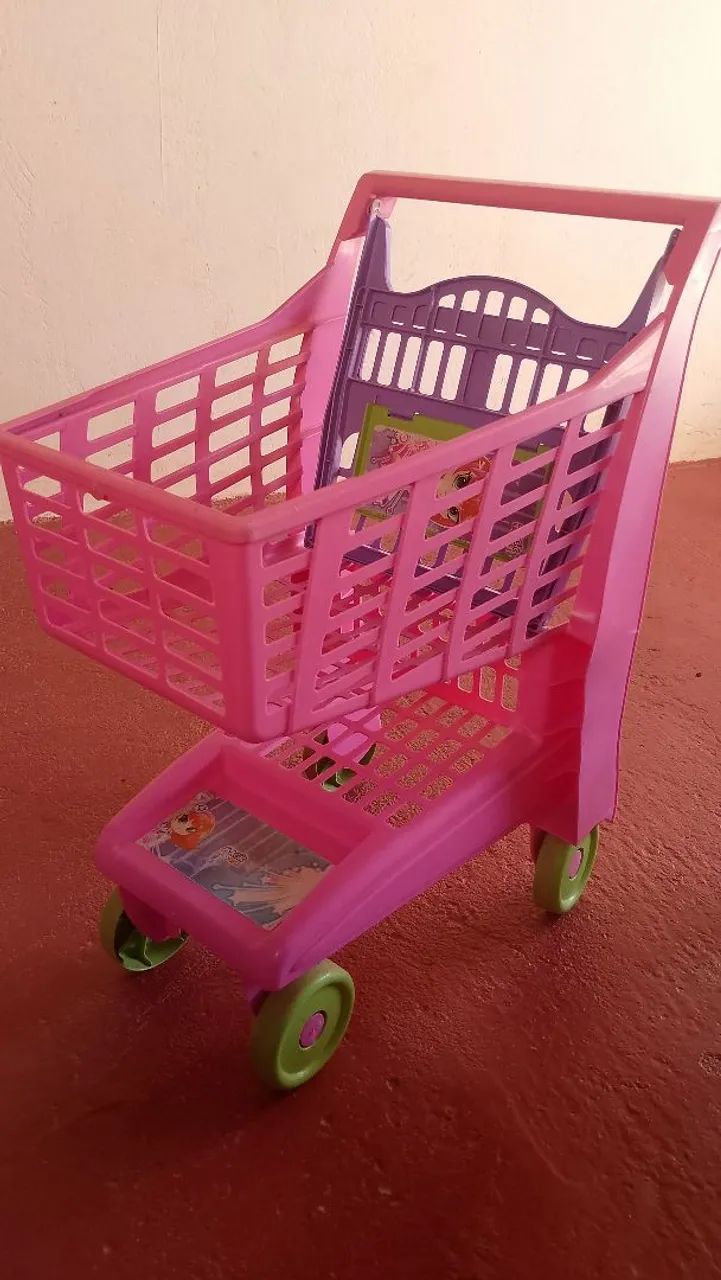 Carrinho de supermercado e barraca infantil  - Foto 4