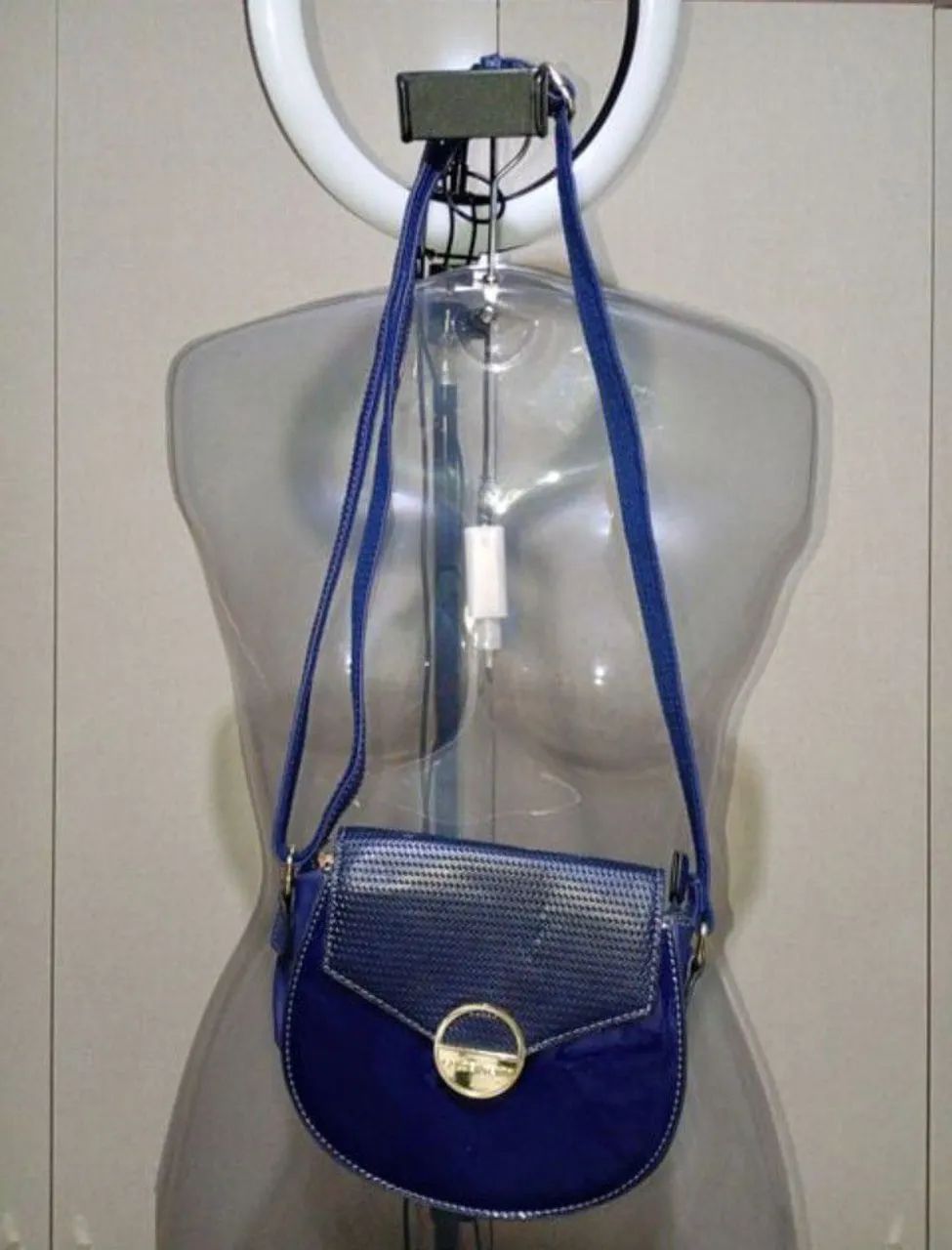 Bolsa Azul marinho transversal  - Foto 3