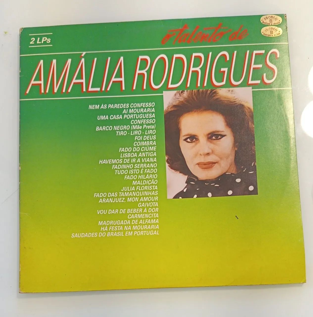 Vinil album duplo: O talento de Amália Rodrigues 