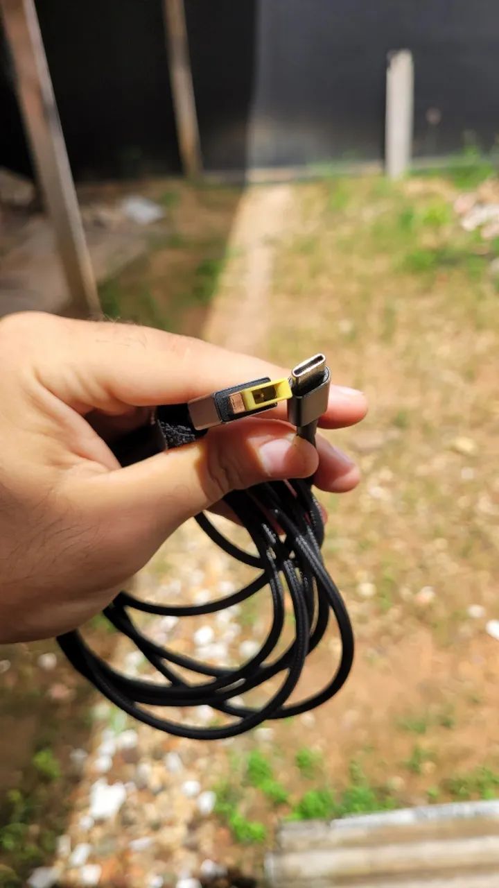 Cabo de carregador de notebook USB C para PD 100w - Foto 3