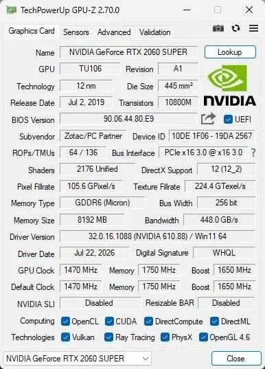 RTX 2060 SUPER 8GB NVIDIA SJS - Foto 2