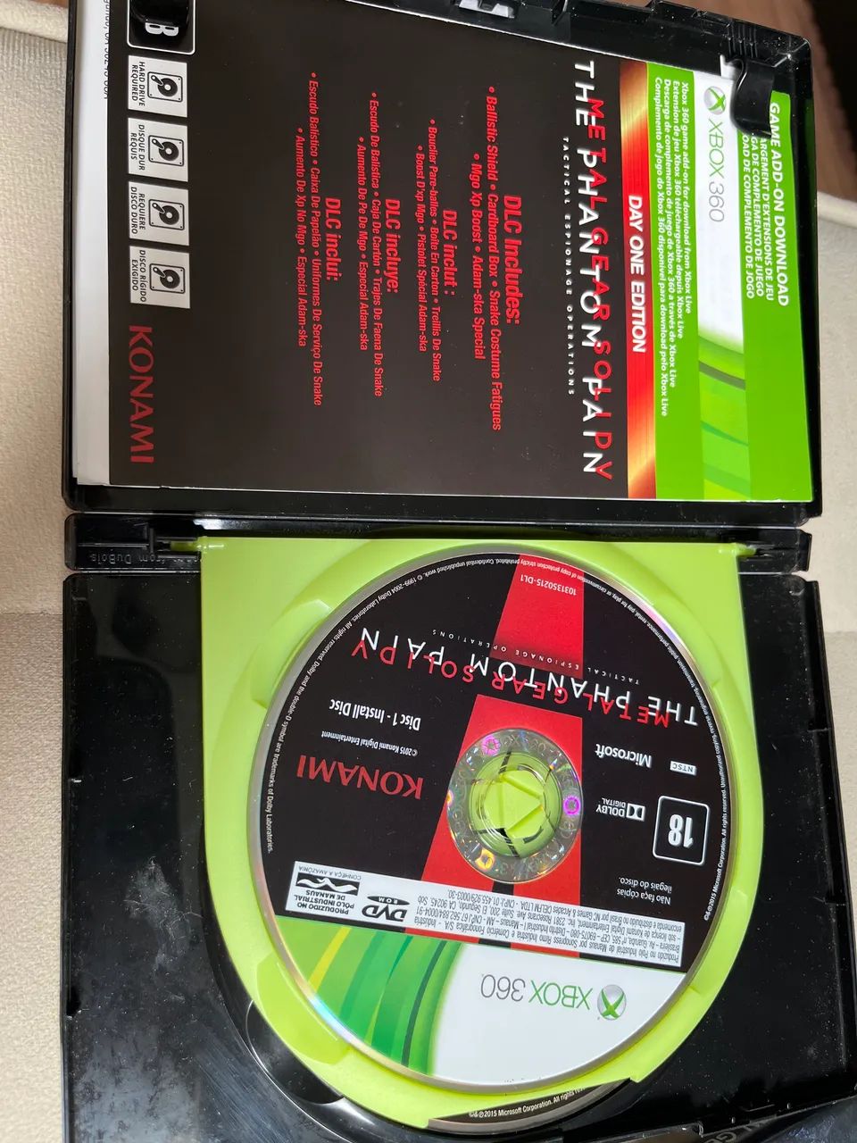 2 games Metal Gear Phantom e Solid V - Xbox 360 Originais e completo  - Foto 2