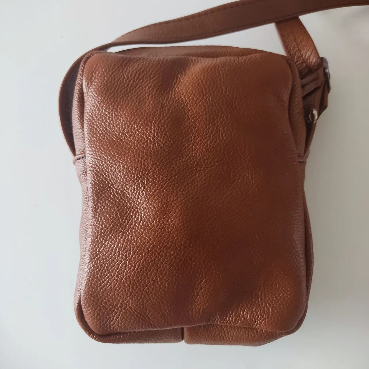 Bolsa Shold Bag COURO Nova Marrom  - Foto 3