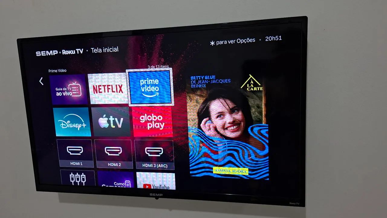 Smart TV SEMP ROKU 32" Semi Nova - Foto 4
