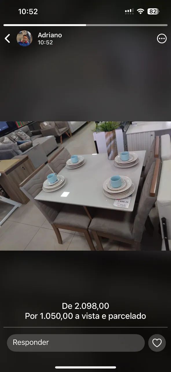 Mesa de jantar - compre no boleto 