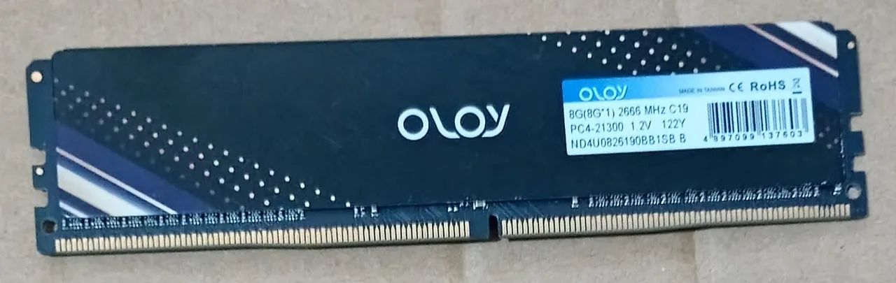 Memória RAM Oloy 8GB 2666 Mhz PC4-21300 DDR-4  - Foto 2