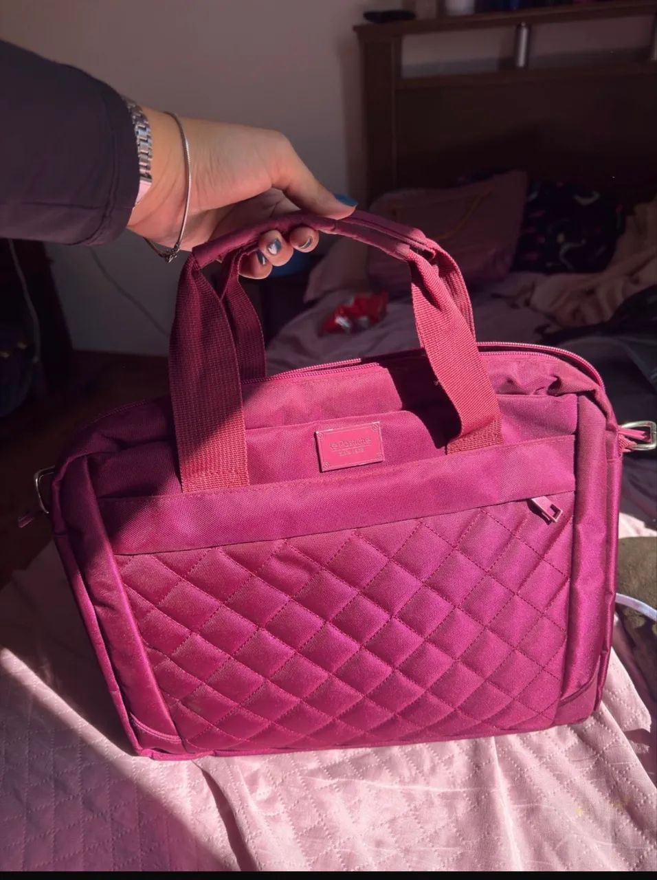 bolsa pasta notebook le postiche vinho