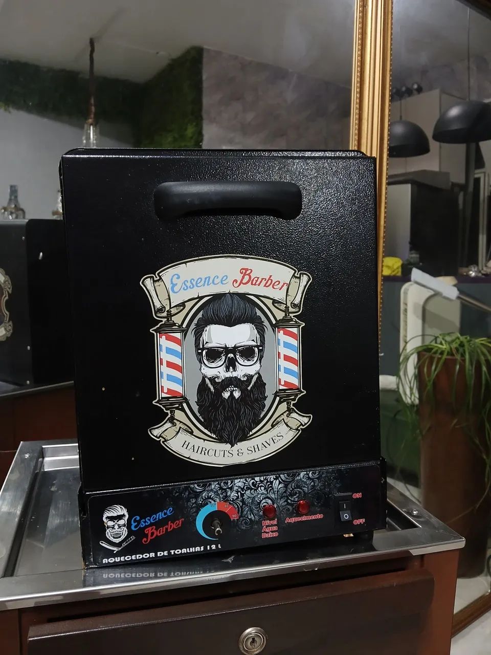 Aquecedor de toalhas para barbearia 