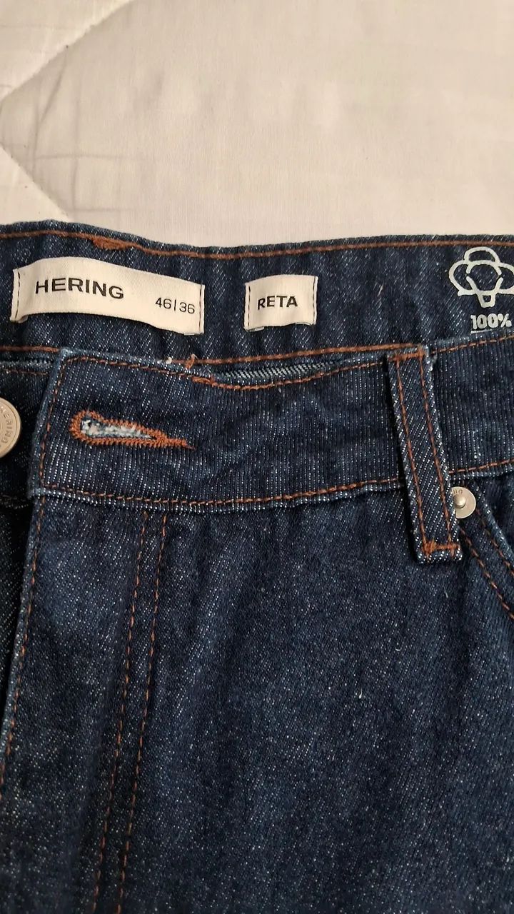 Calça masculina jeans tradicional  - Foto 4