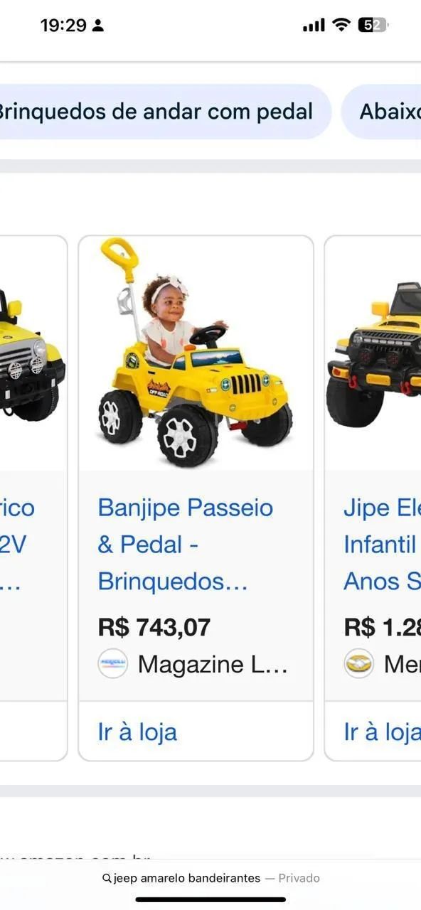 Jeep Amarelo Infantil - Foto 2