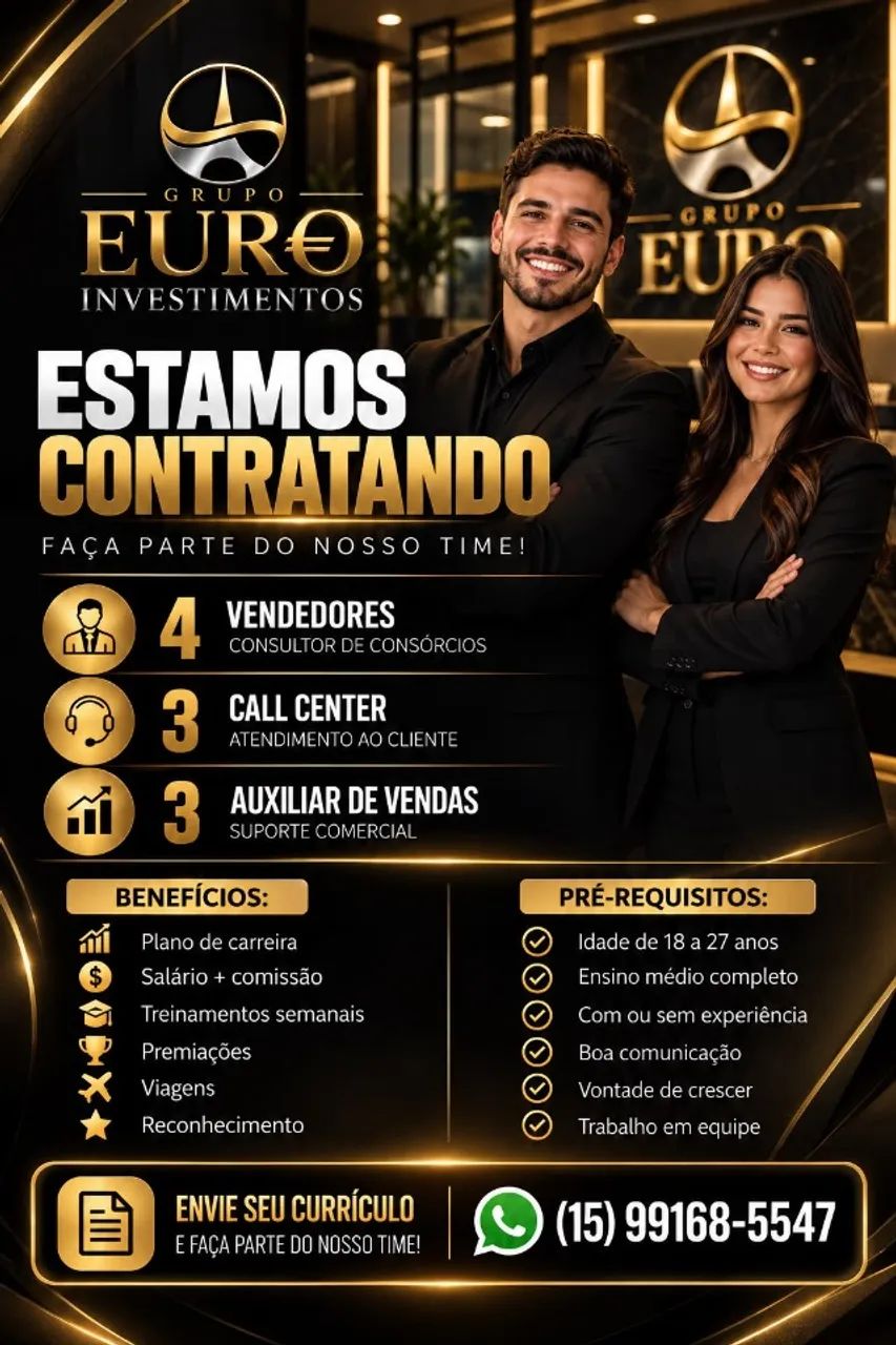 VAGA DE EMPREGO AUX. DE ATENDIMENTO