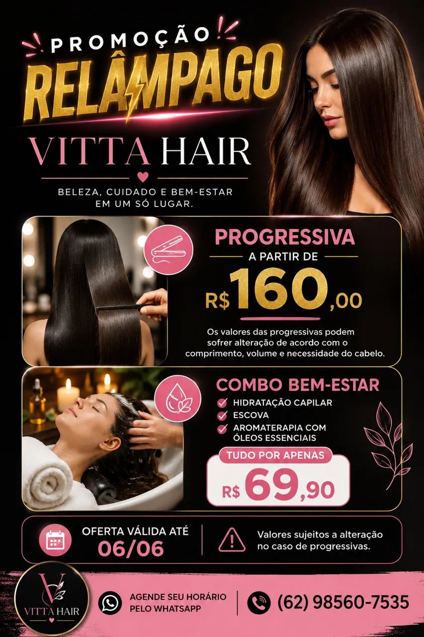 Promoção salão de beleza