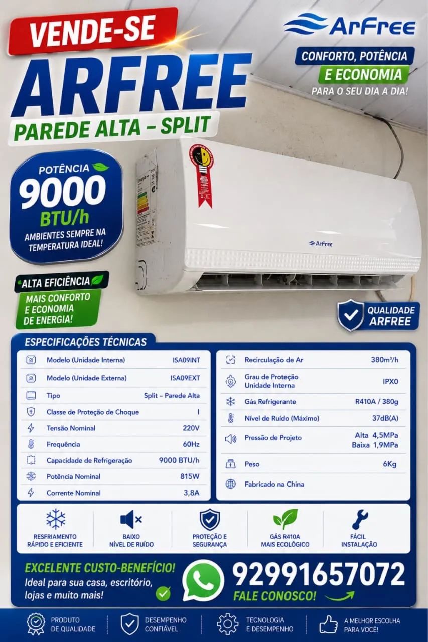 Ar condicionado arfree 