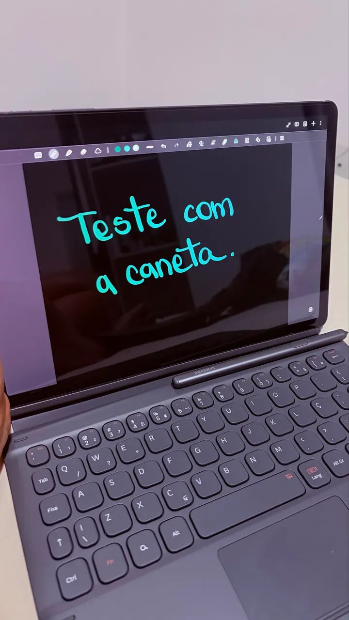 Tablet Samsung Galaxy Tab S6 128GB 4G com teclado e S Pen - Foto 4