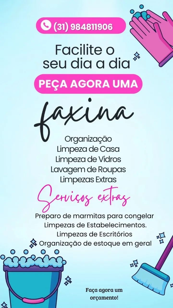 Faxina/ diarista 