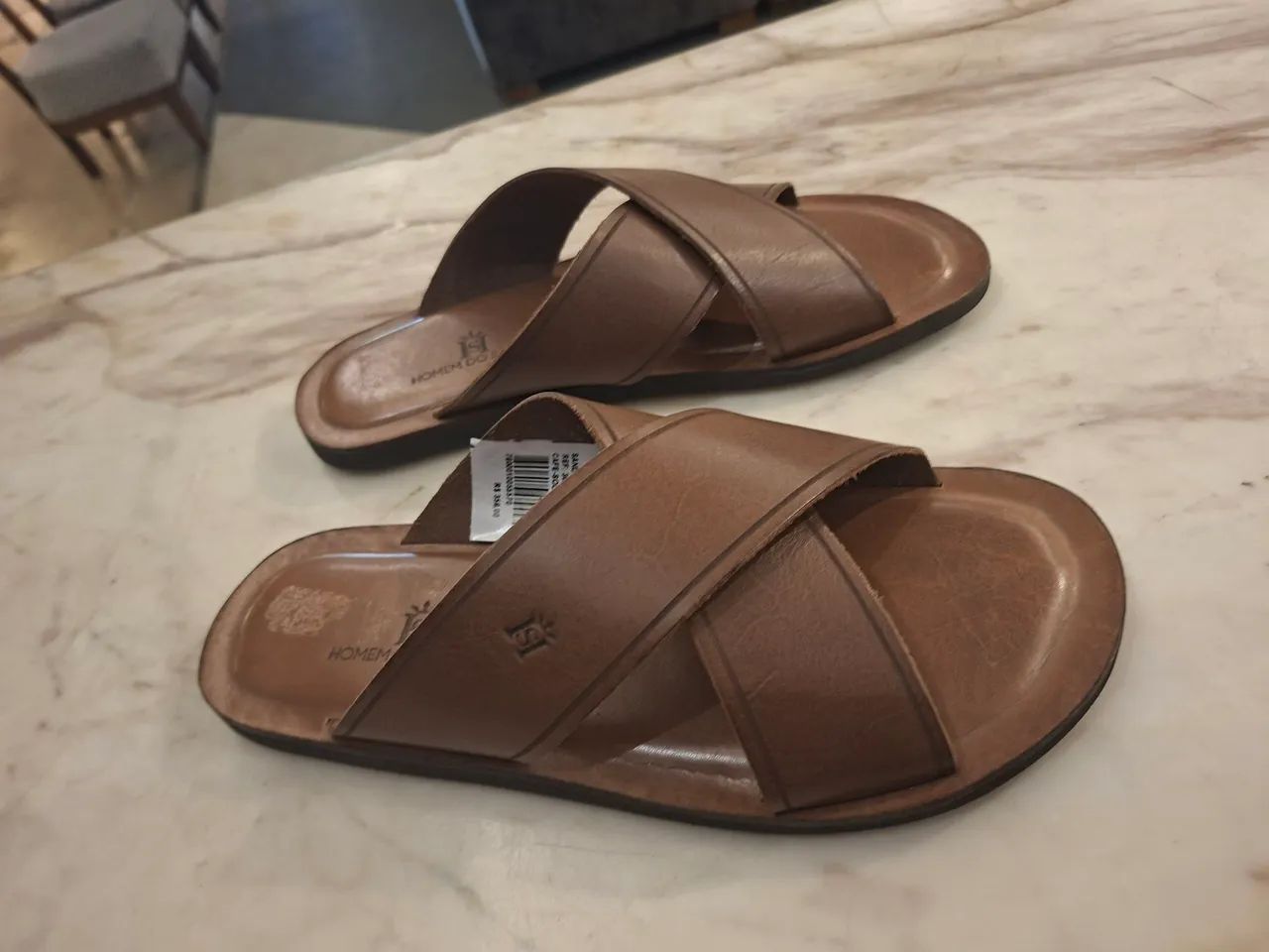 Chinelo em Couro (37) - Foto 2