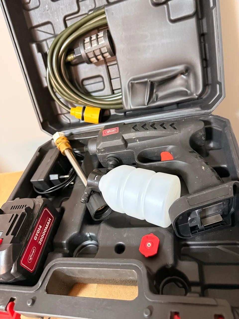 Lavadora Portatil de Alta Pressao c/ Bateria 21v 30000mAH 240W (KP-GY014) - Foto 3