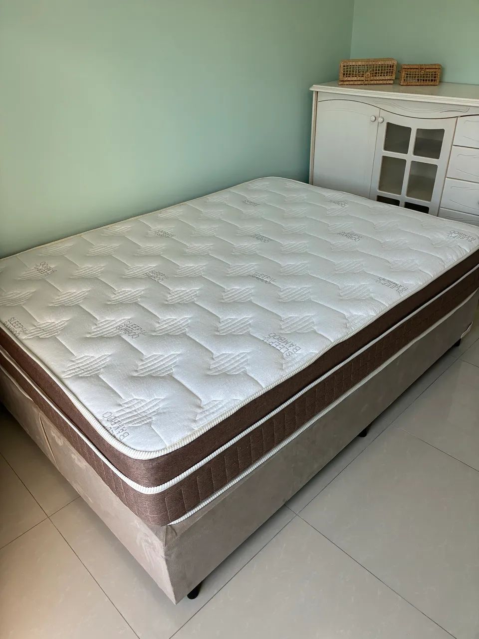 Cama box de casal nova  - Foto 3