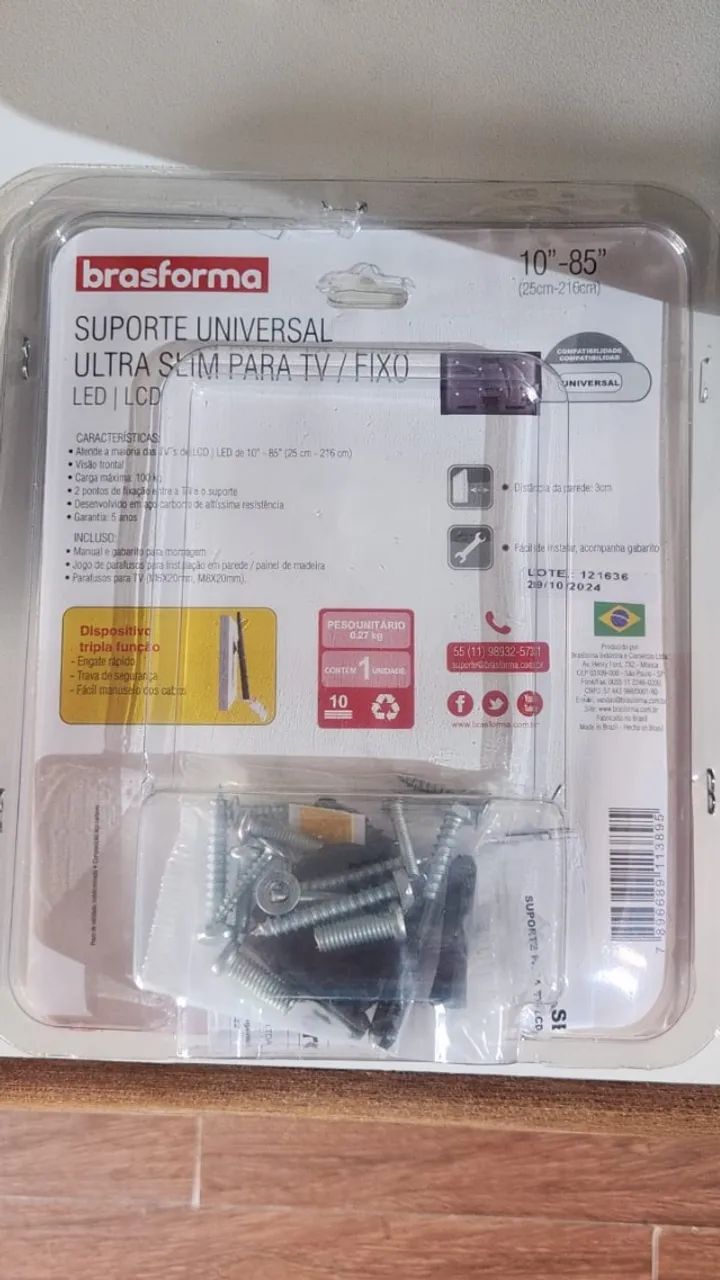 Suporte de TV Brasforma modelo SBRUB851 - TV´s entre 28 polegadas e 85 polegadas - Foto 2