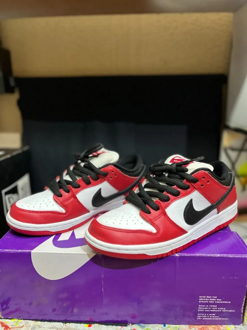 Tênis Nike Sb Dunk Low Pro Chicago J-Pack - Foto 5