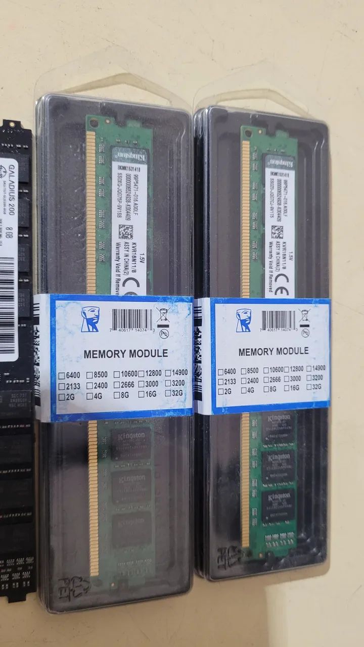 Memória RAM DDR3 8 GB 1600 MHz