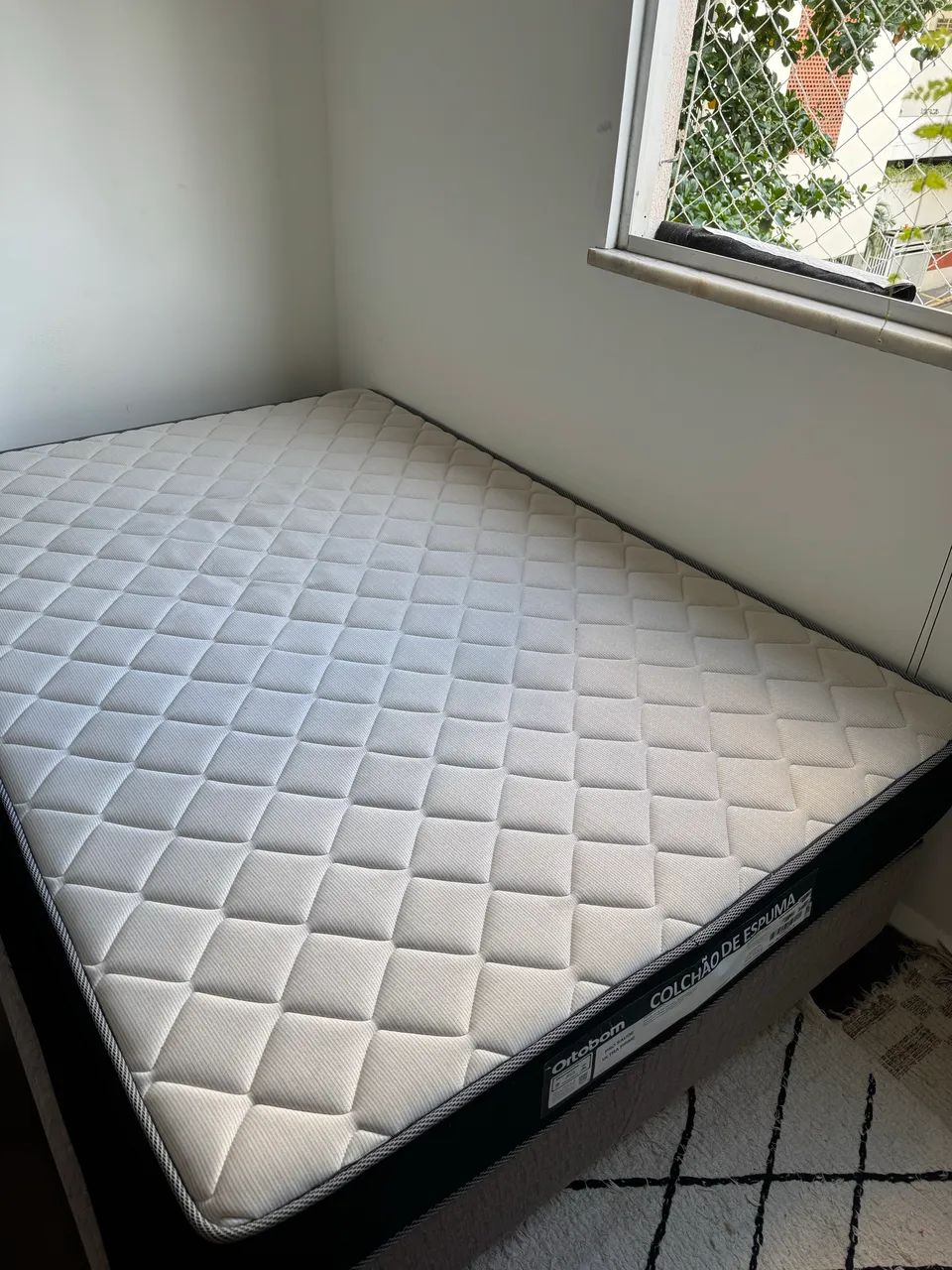 Cama de Casal Ortobom (Colchão + Base)