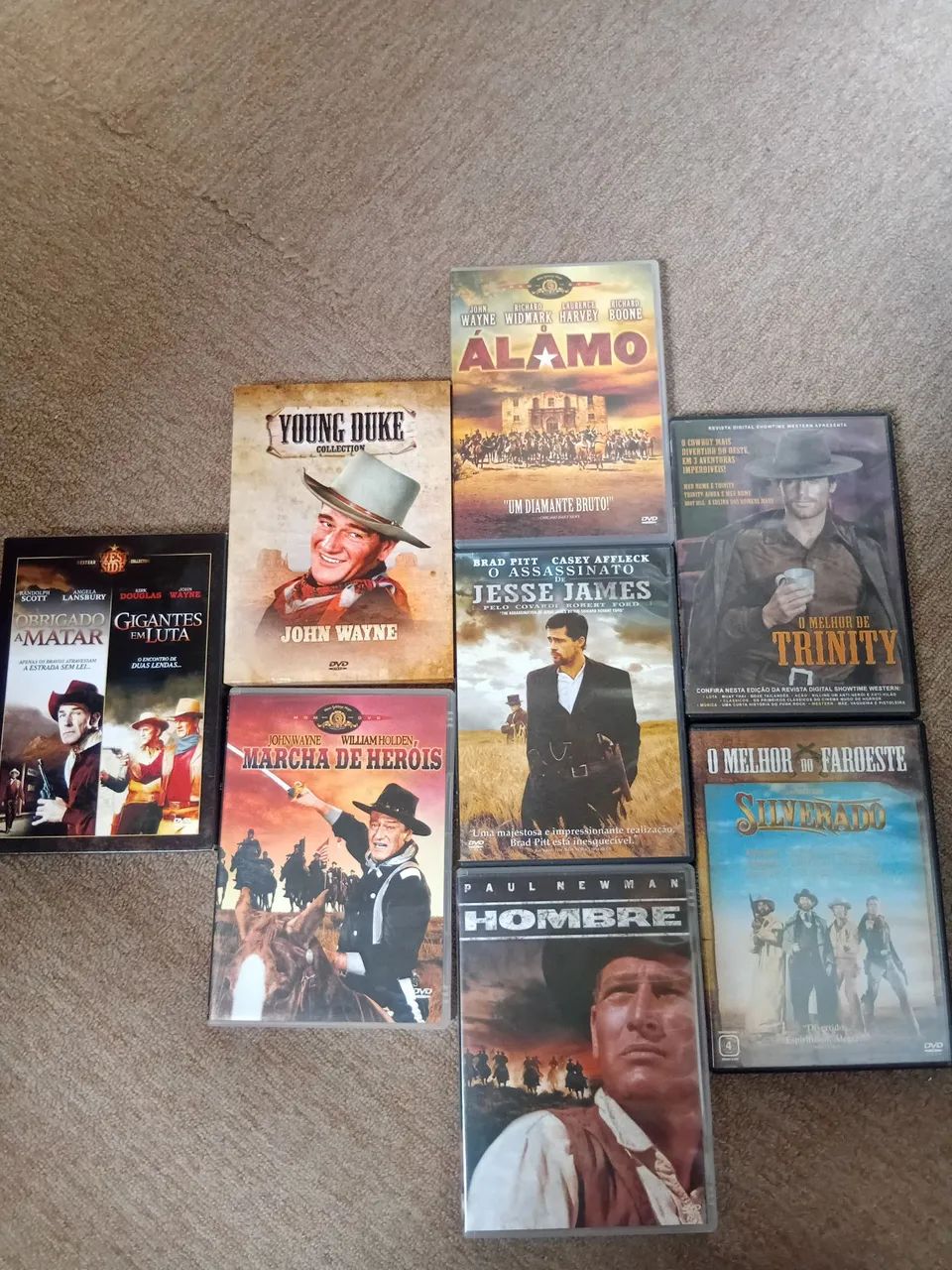 Coleção de DVDs de Faroeste John Wayne e outros