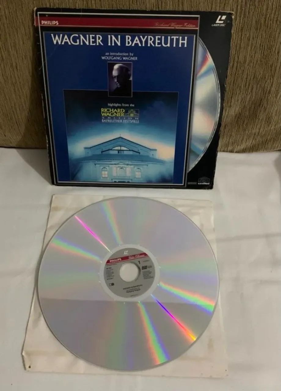 LD Laserdisc Philips Wagner in Bayreuth ótimo estado 