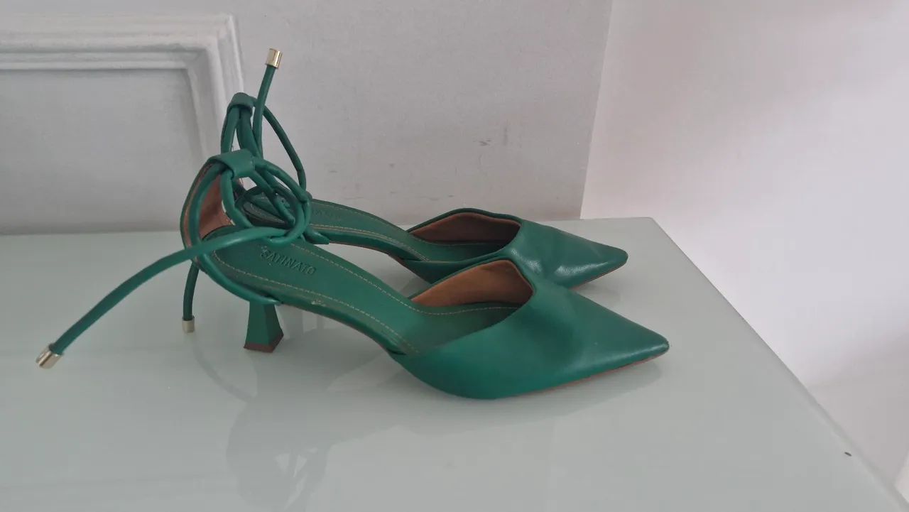 Slingback verde Renner  - Foto 2