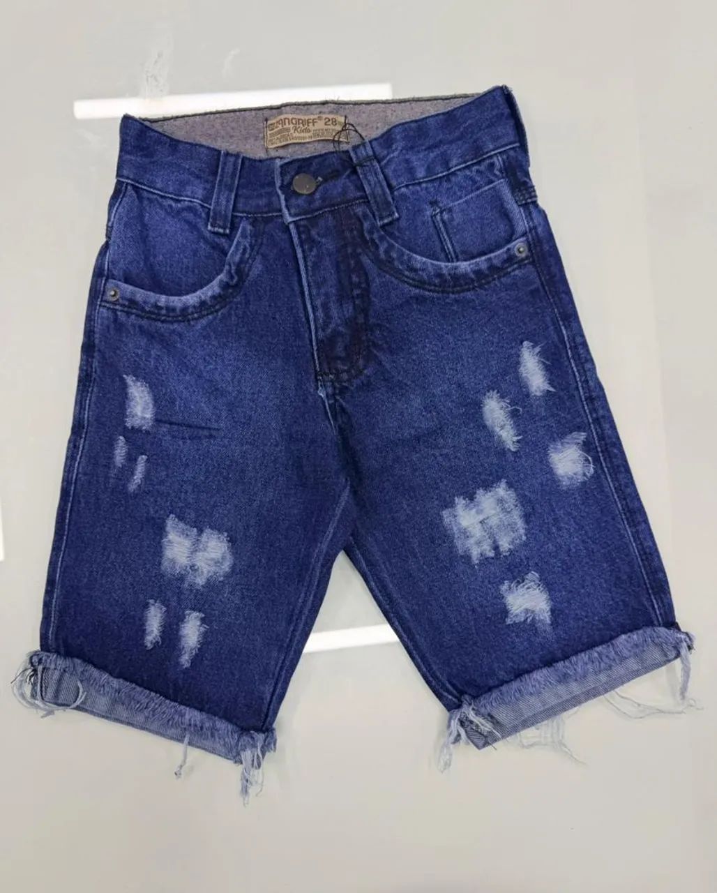 Bermudas jeans casuais infantis  - Foto 5