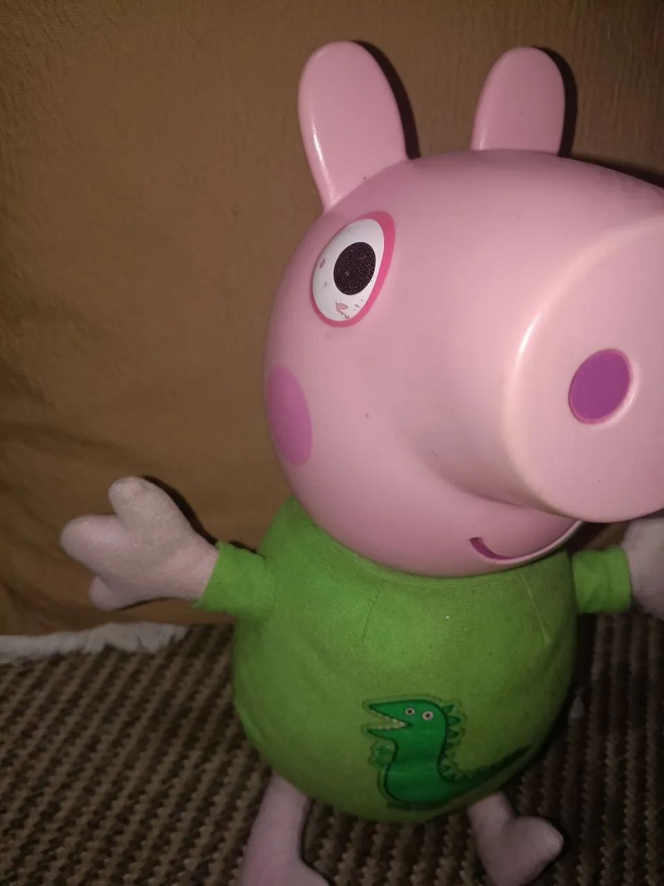 Boneca Pepa Pig da estrela . Em tecido e vinil - Foto 2