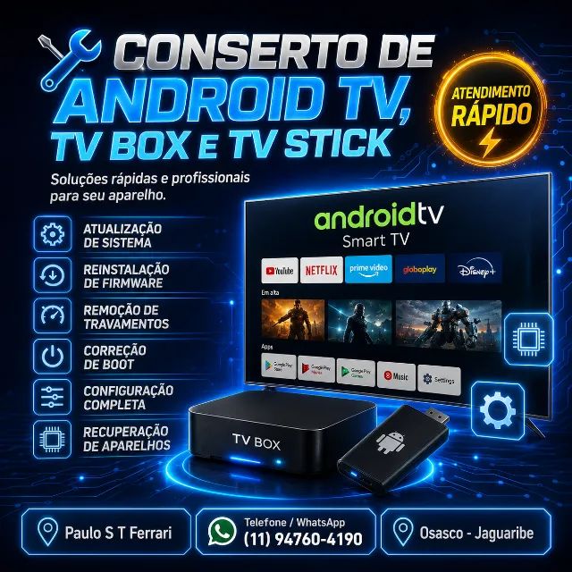 Manutenção e Conserto de Aparelhos Android (Box e Stick)