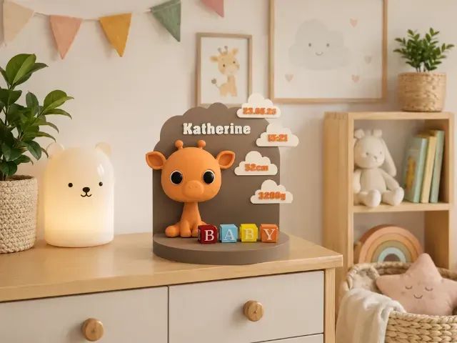 Girafa - Decoração - Bebê - Nascimento - personalizável