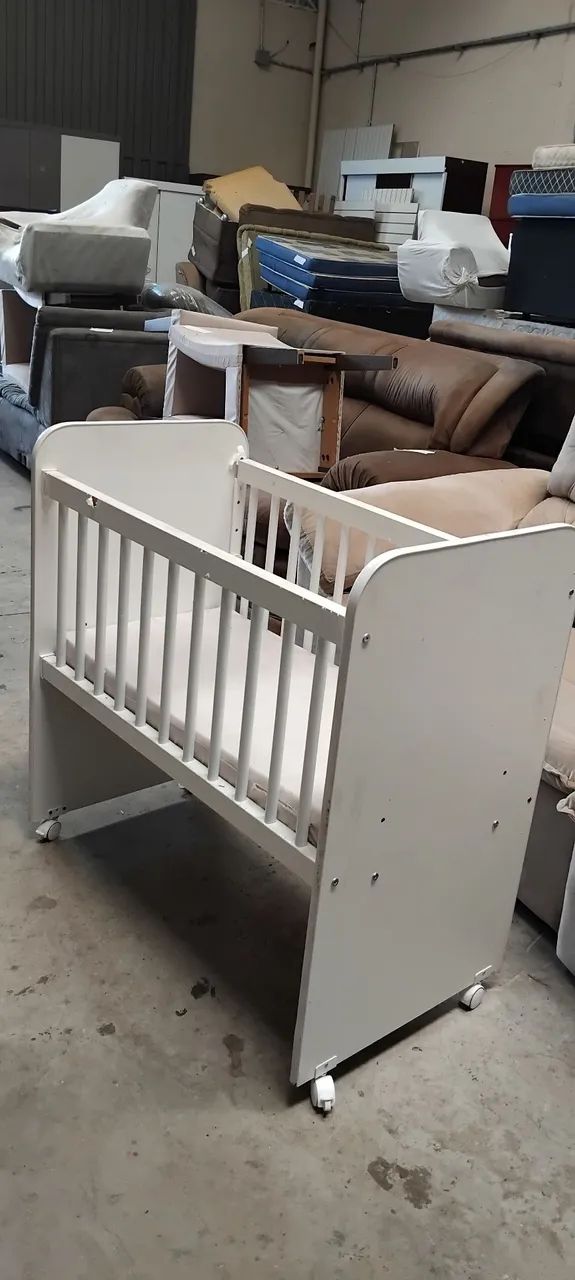 Mine berço com colchão USADO ENTREGA dentro de Uberlândia MG  - Foto 4